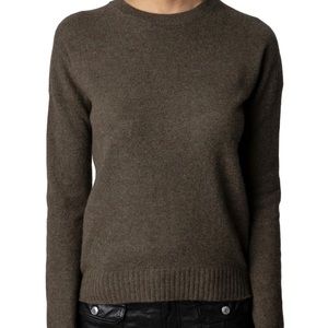 Cici Patch Cashmere Crewneck Sweater